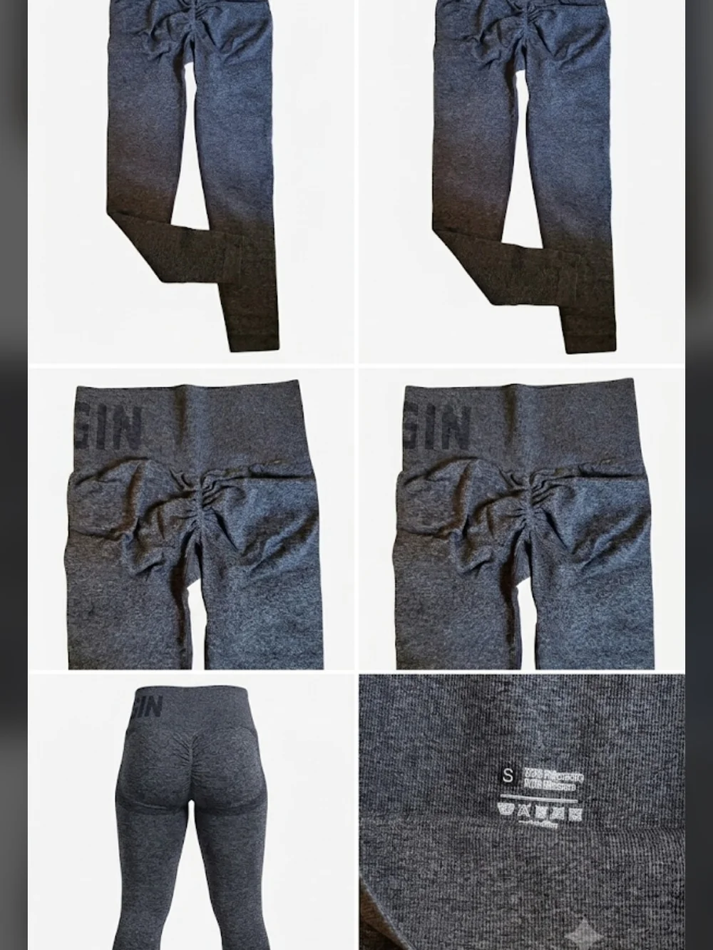 Kids Gray Active Leggings - Stretchy Athletic Bottoms